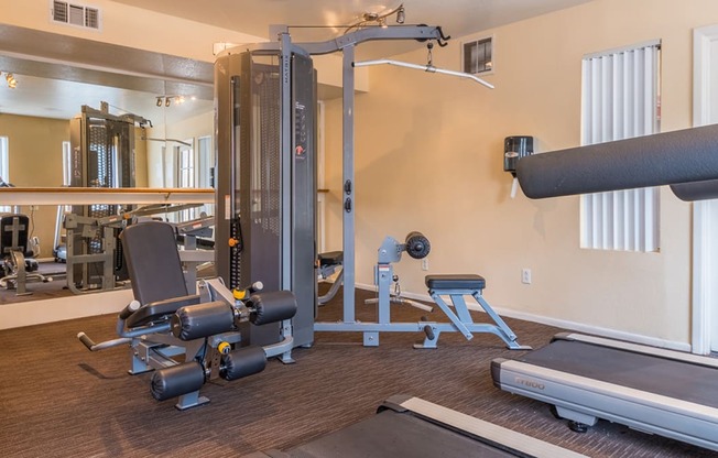 cantera Fitness center with weight machines and weight stations