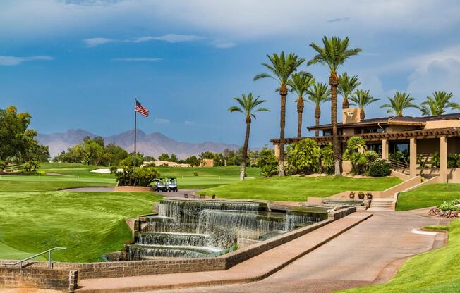 Tee off with stunning views and lush fairways at Gainey Ranch Golf Club.