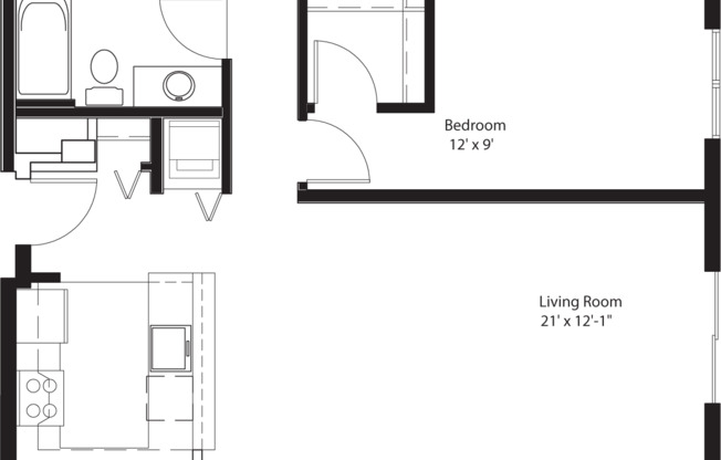 1 bed, 1 bath, 745 sqft, $2,367, Unit 014