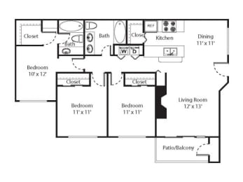 3 beds, 2 baths, 1,150 sqft, $1,831