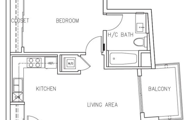 1 bed, 1 bath, 650 sqft, $3,210, Unit 10534 - 205