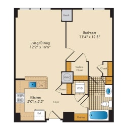 1 bed, 1 bath, 643 sqft, $2,395