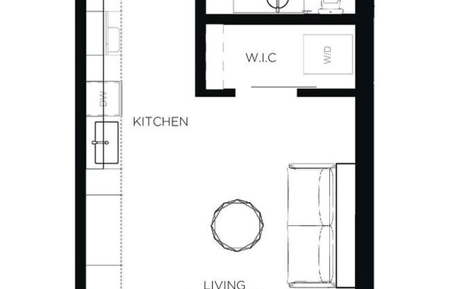 Studio, 1 bath, 457 sqft, $790, Unit 3303