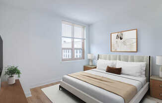Bedroom with Hard Surface Flooring