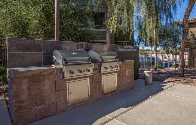 Community Grill Stations at The Passage Apartments by Picerne, Henderson, Nevada