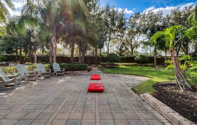 grandewood pointe apartments amenity cornhole