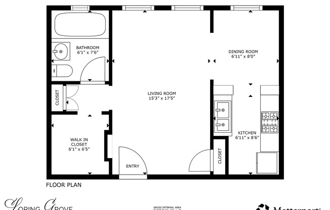 Studio, 1 bath, 399 sqft, $875, Unit 54