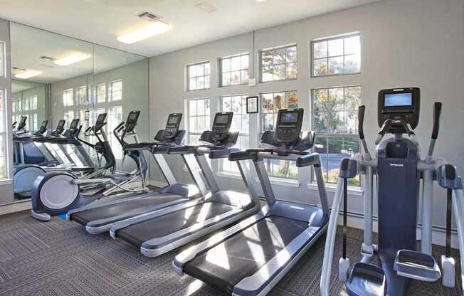 Fitness studio with cardio and weight machines