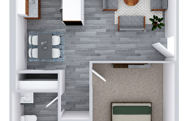 1 bed, 1 bath, 466 sqft, $1,250, Unit 2028