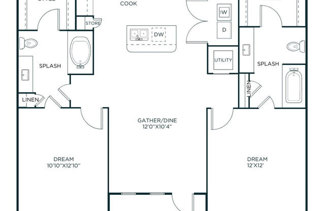2 beds, 2 baths, 1,042 sqft, $2,485