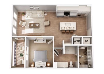 1 bed, 1 bath, 765 sqft, $1,440