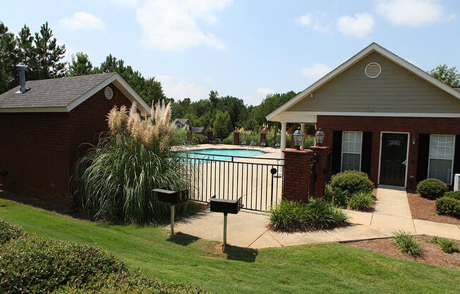 exterior grilling area