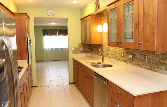 Beautiful 3 bdr, 2 bath SOLAR home w/large family room.  1 small dog considered 20lbs or less only.