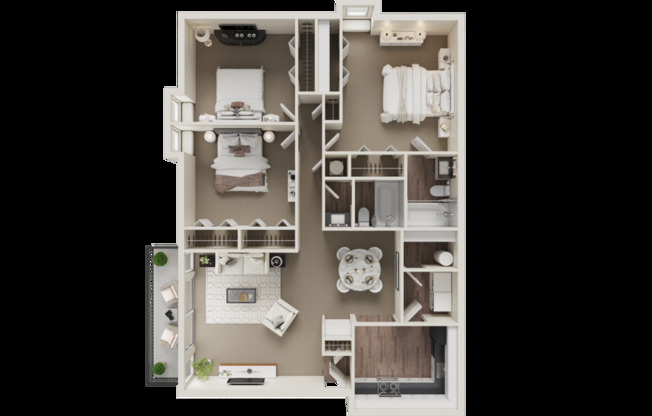 3 beds, 2 baths, 1,435 sqft, $1,900, Unit Q07