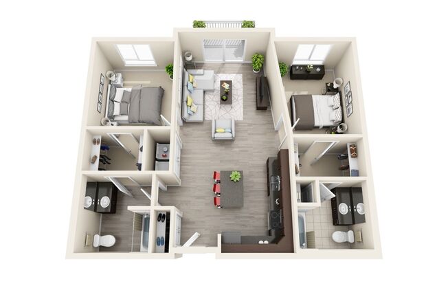 2 beds, 2 baths, 1,127 sqft, $1,665, Unit 210