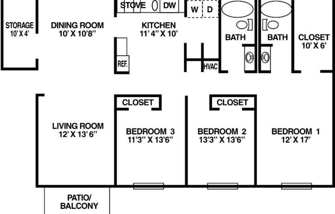 2 beds, 1.5 baths, 1,158 sqft, $1,674