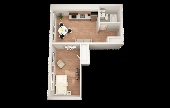 1 bed, 1 bath, 470 sqft, $1,795, Unit 208