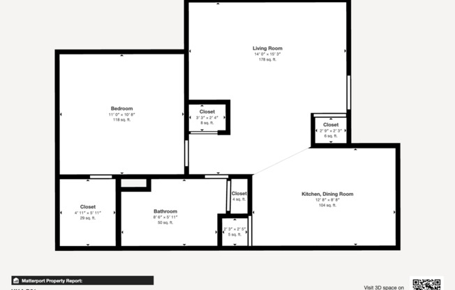 1 bed, 1 bath, 500 sqft, $975, Unit C-28