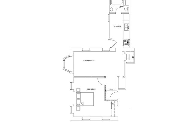 1 bed, 1 bath, 800 sqft, $1,395, Unit 1 North