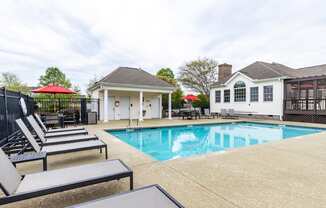 swimming pool with sundeck