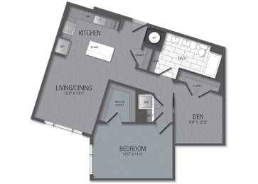 1 bed, 1 bath, 993 sqft, $2,522