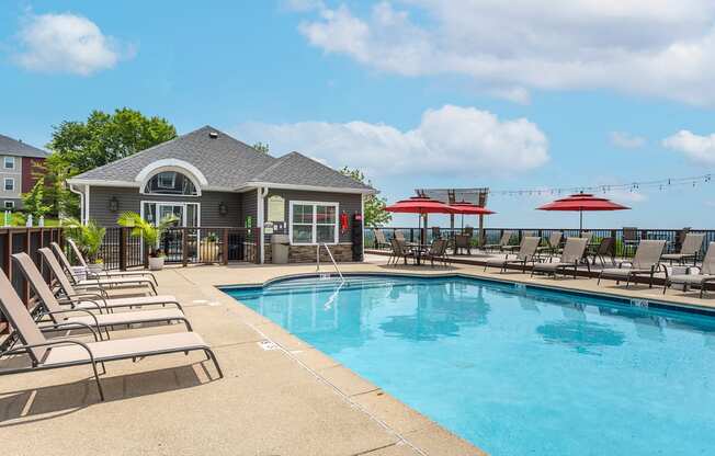 Pool View at Hilltop Apartments, Cincinnati