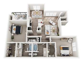 2 beds, 2 baths, 1,123 sqft, $1,849