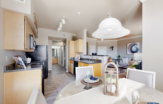 Experience modern living with this beautifully designed open-concept kitchen and living space.