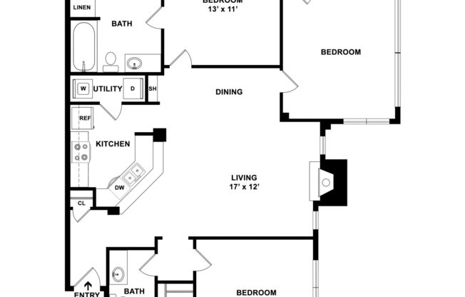 3 beds, 2 baths, 1,203 sqft, $3,330