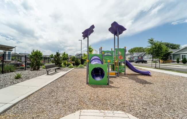 Tot lot amenity available for all at Avilla Eastlake in Thornton, CO.