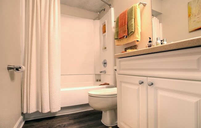 Modern, spacious bathrooms are in every Town Place home.