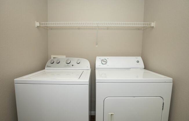 Washer and dryer at The Cantera by Picerne, Las Vegas