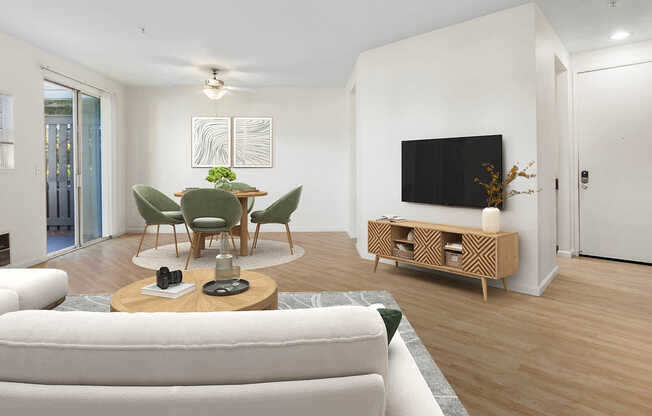 Living Room with Hard Surface Flooring