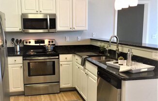 Granite Counter Tops, Stainless Steal appliances at Studio One Apartments, Detroit, MI, 48201