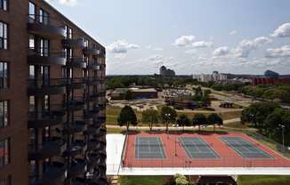 Tennis Courts at Durham, Minnesota