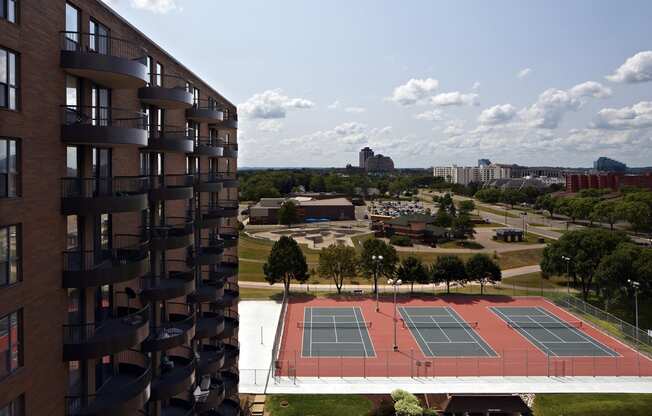 Tennis Courts at Durham, Minnesota