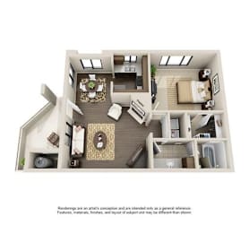 1 bed, 1 bath, $1,495