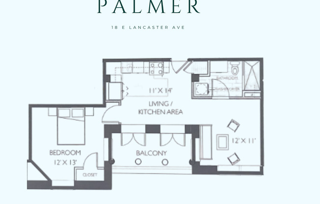 1 bed, 1 bath, 610 sqft, $1,598, Unit 318