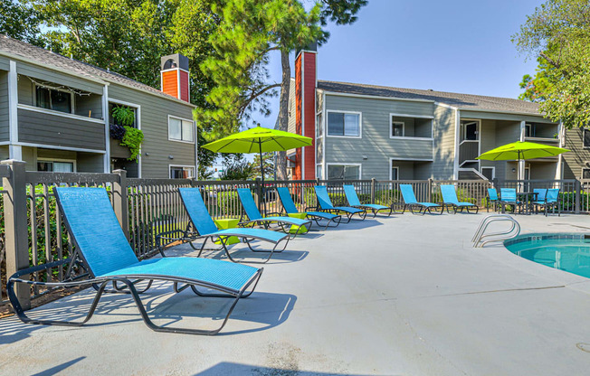 Outdoor Pool with Furniture