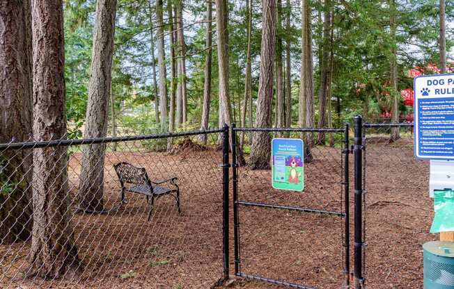 Dog Park at Abbey Rowe Apartments in Olympia, Washington, WA