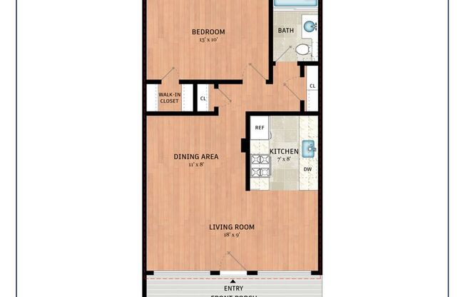 1 bed, 1 bath, $2,395, Unit 10