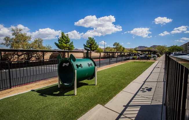 Colton Apartments dog park area