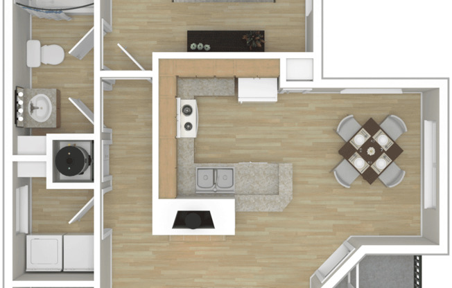 1 bed, 1 bath, 791 sqft, $1,532, Unit 15002