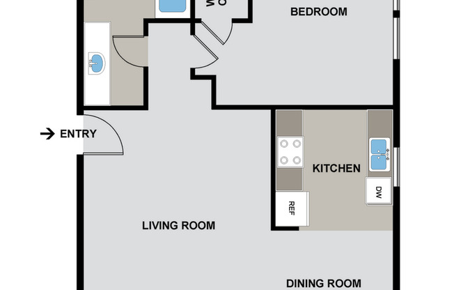 1 bed, 1 bath, 704 sqft, $2,245, Unit 263