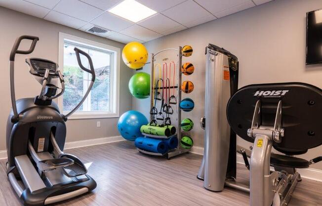 Cardio Machines In Gym at Everly Roseland, Roseland, New Jersey