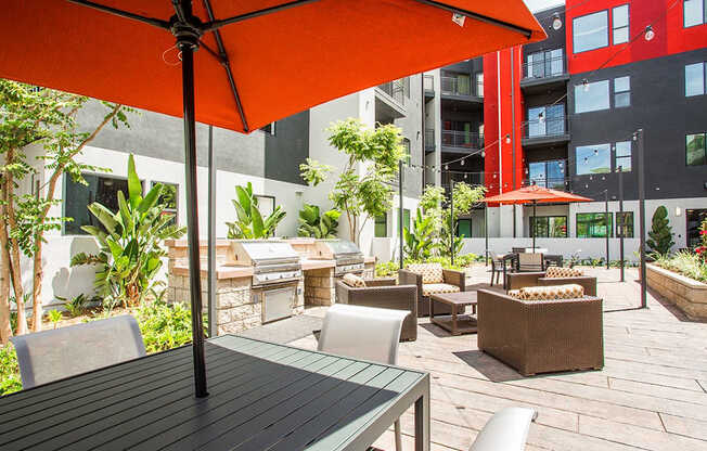 Outdoor Patio at Sorrel at Warner Center, Woodland Hills, CA, 91367