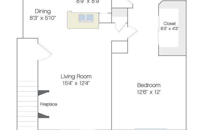 1 bed, 1 bath, 721 sqft, $1,349, Unit 2128