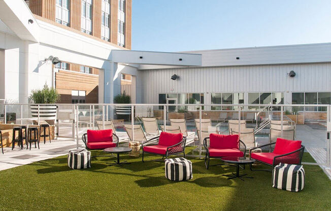 Poolside Lounge Area at Custom House, Saint Paul, Minnesota