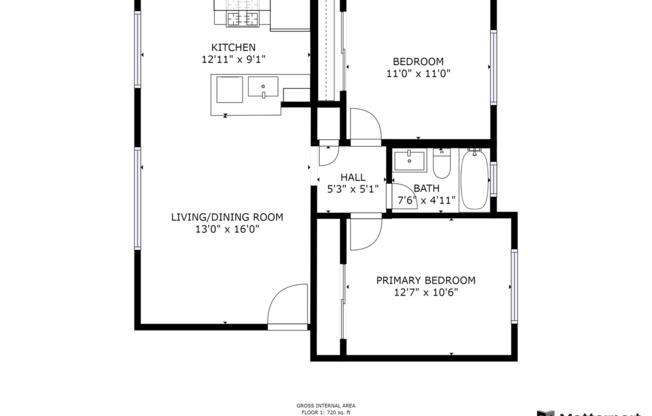 2 beds, 1 bath, 860 sqft, $2,495, Unit Suite 03