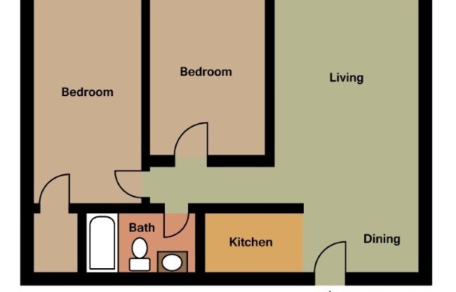 2 beds, 1 bath, 964 sqft, $1,700, Unit Unit 308